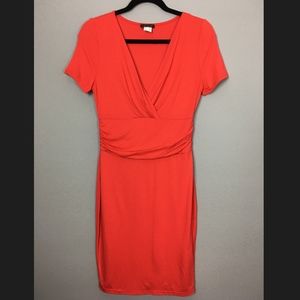 Venus Orange Short Sleeve Dress